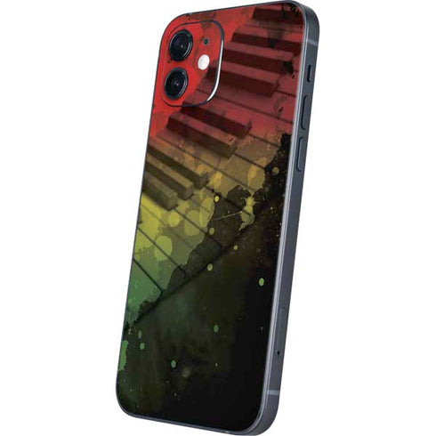 Rasta Color Keys iPhone 12 Mini Skin