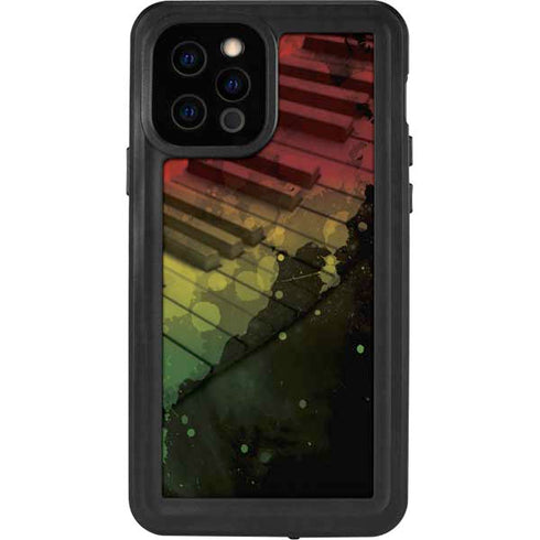 Rasta Color Keys iPhone 12 Pro Waterproof Case