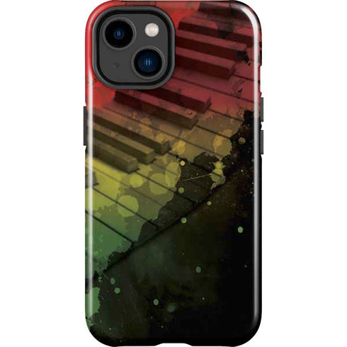 Rasta Color Keys iPhone 14 Plus Impact Case