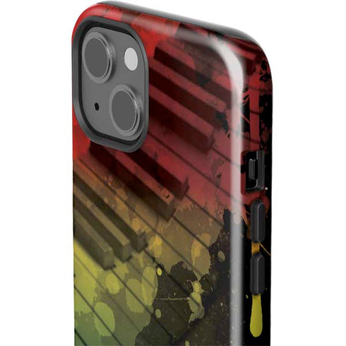 Rasta Color Keys iPhone 15 Plus Impact Case