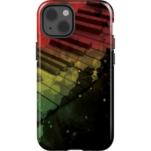 Rasta Color Keys iPhone 14 Impact Case