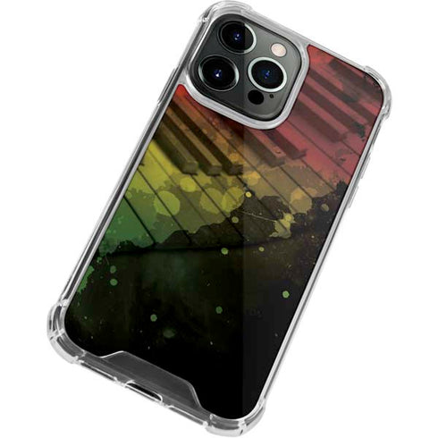 Rasta Color Keys iPhone 14 Pro Clear Case