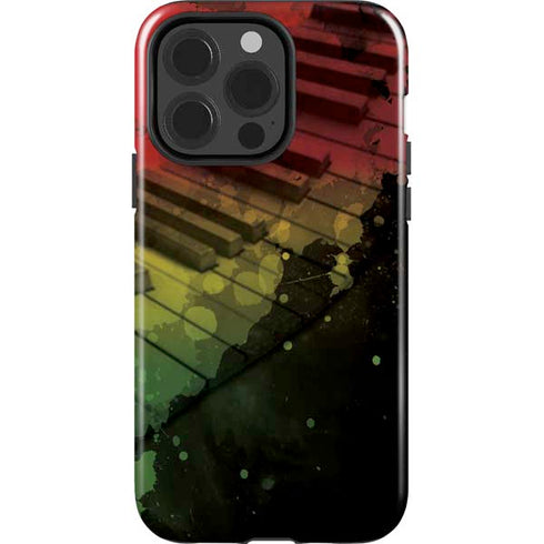 Rasta Color Keys iPhone 15 Pro Impact Case