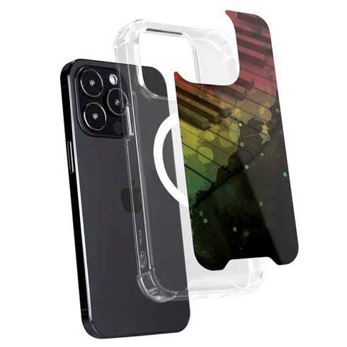 Rasta Color Keys iPhone 14 Pro MagSafe Case