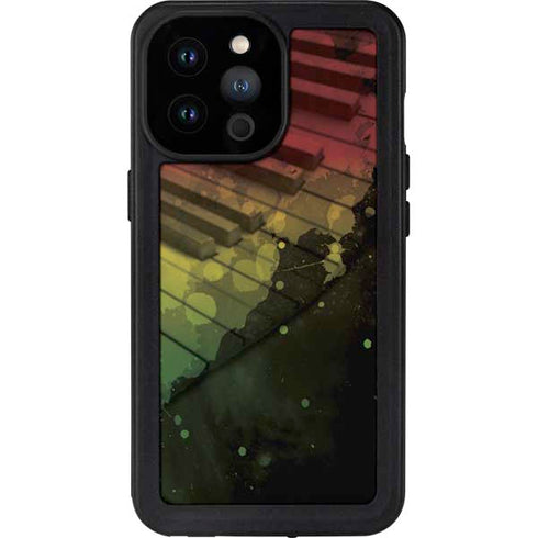Rasta Color Keys iPhone 14 Pro Max Waterproof Case