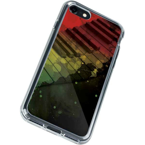 Rasta Color Keys iPhone SE (2nd & 3rd Gen) Clear Case