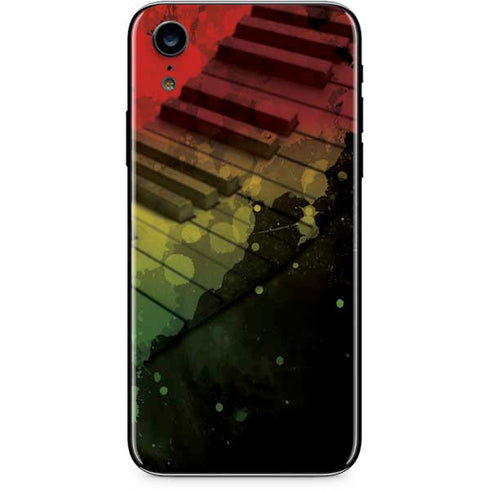 Rasta Color Keys iPhone XR Skin