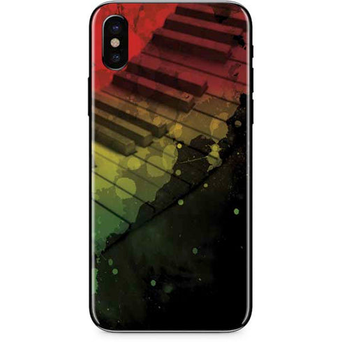 Rasta Color Keys iPhone XS Max Skin