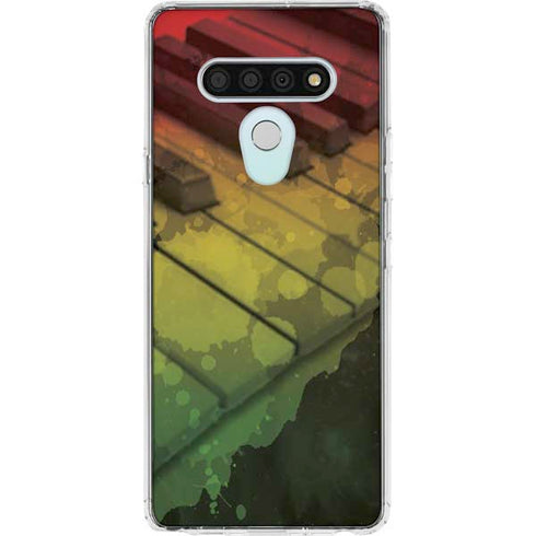 Rasta Color Keys LG Stylo 6 Clear Case