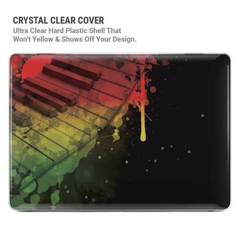 Rasta Color Keys MacBook Pro 16in (2021-25) Case plus Skin