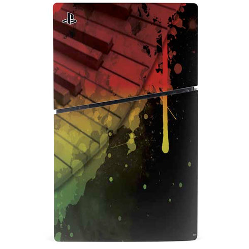 Rasta Color Keys PS5 Slim Disk Console Skin