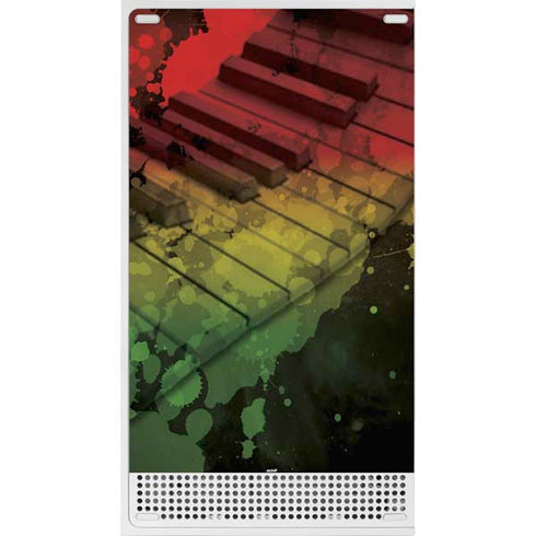 Rasta Color Keys Xbox Series S Console Skin