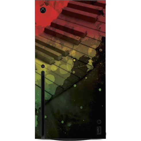Rasta Color Keys Xbox Series X Console Skin