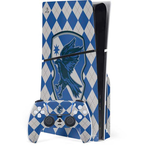 Wizarding Worlds Harry Potter Ravenclaw Crest PS5 Slim Disk Bundle Skin