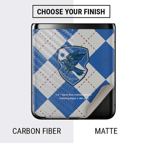 Wizarding Worlds Harry Potter Ravenclaw Crest Galaxy Z Flip Skin