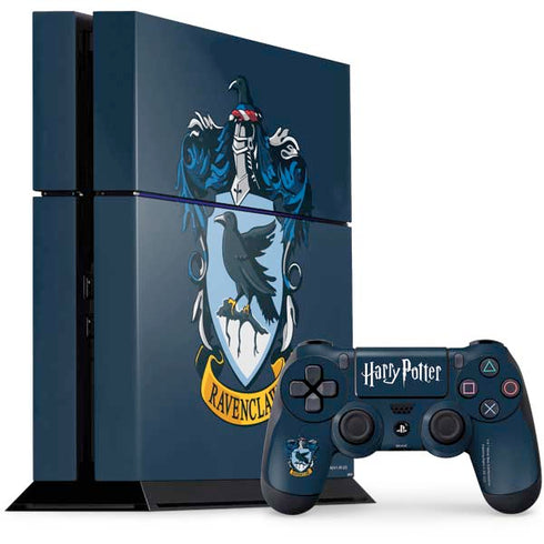 Wizarding World Harry Potter Ravenclaw House Crest PS4 Console and Controller Bundle Skin