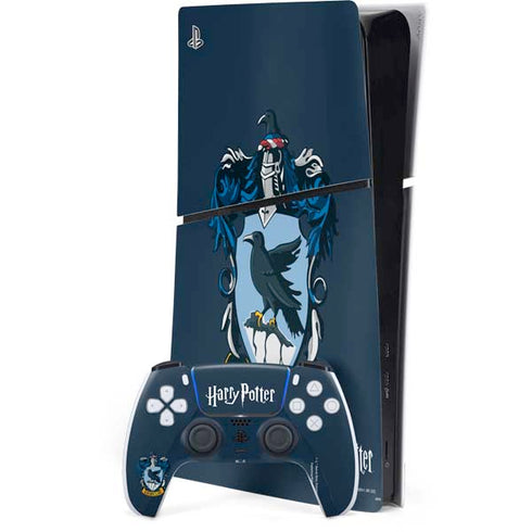 Wizarding World Harry Potter Ravenclaw House Crest PS5 Slim Digital Edition Bundle Skin