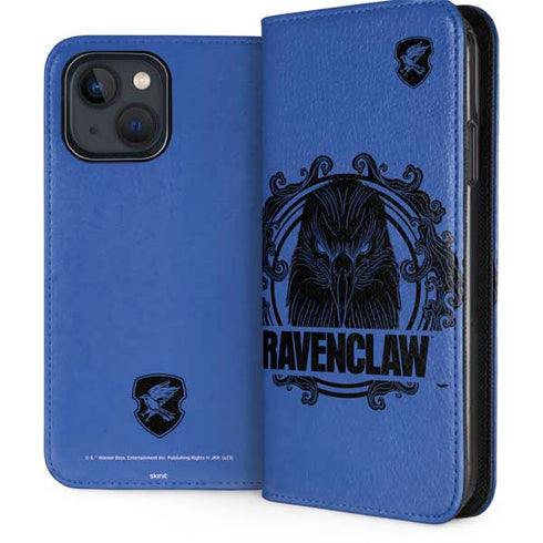 Wizarding Worlds Harry Potter Ravenclaw Illustration iPhone 15 Plus Folio Case