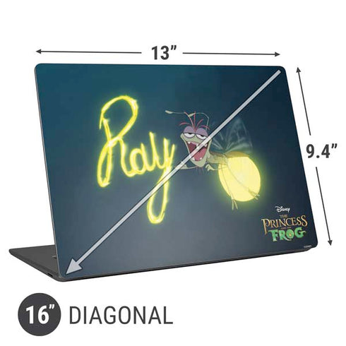 Disney Princess and The Frog Ray Universal Laptop 16in (13 x 9.4in) Skin