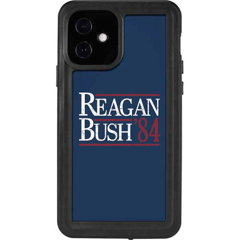 Reagan Bush 84 iPhone 12 Waterproof Case