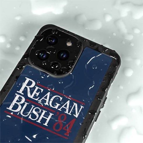 Reagan Bush 84 iPhone 14 Pro Max Waterproof Case