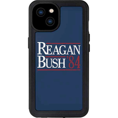 Reagan Bush 84 iPhone 15 Plus Waterproof Case