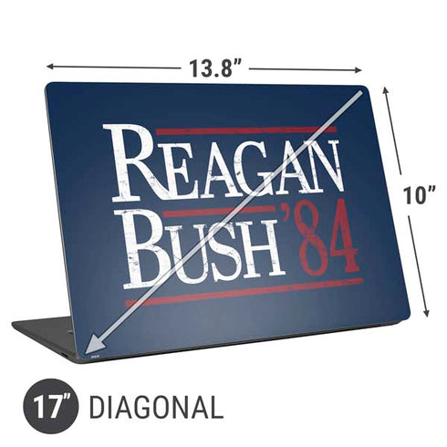 Reagan Bush 84 Universal Laptop 17in (13.8 x 10in) Skin