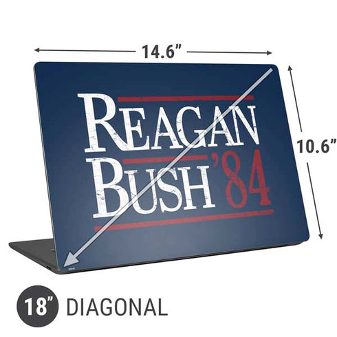 Reagan Bush 84 Universal Laptop 18in (14.6 x 10.6in) Skin