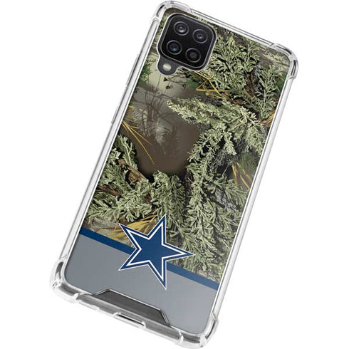 NFL Realtree Camo Dallas Cowboys Galaxy A12 Clear Case