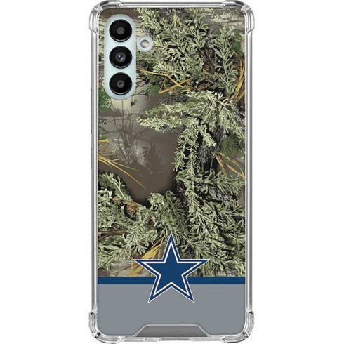NFL Realtree Camo Dallas Cowboys Galaxy A13 5G Clear Case