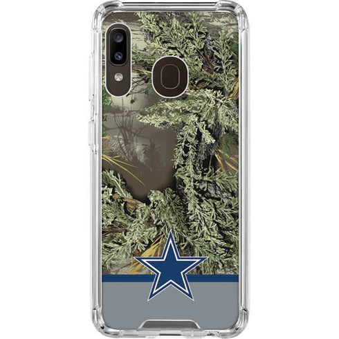 NFL Realtree Camo Dallas Cowboys Galaxy A30 Clear Case