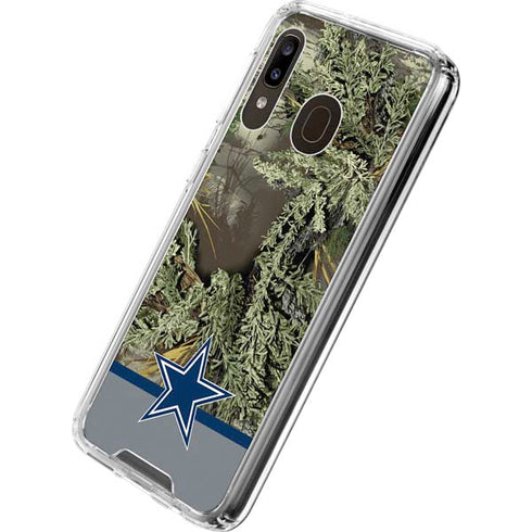 NFL Realtree Camo Dallas Cowboys Galaxy A30 Clear Case