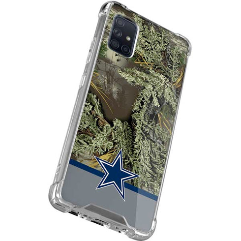 NFL Realtree Camo Dallas Cowboys Galaxy A71 5G Clear Case