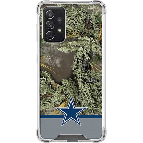 NFL Realtree Camo Dallas Cowboys Galaxy A72 5G Clear Case