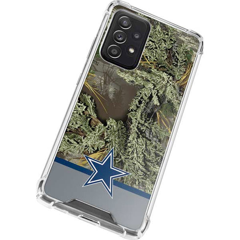 NFL Realtree Camo Dallas Cowboys Galaxy A72 5G Clear Case