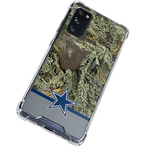 NFL Realtree Camo Dallas Cowboys Galaxy S20 FE Clear Case