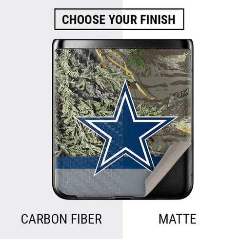 NFL Realtree Camo Dallas Cowboys Galaxy Z Flip Skin