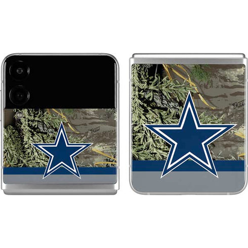 NFL Realtree Camo Dallas Cowboys Galaxy Z Flip4 5G Skin