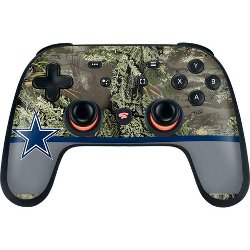 NFL Realtree Camo Dallas Cowboys Google Stadia Controller Skin