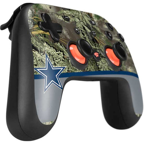 NFL Realtree Camo Dallas Cowboys Google Stadia Controller Skin