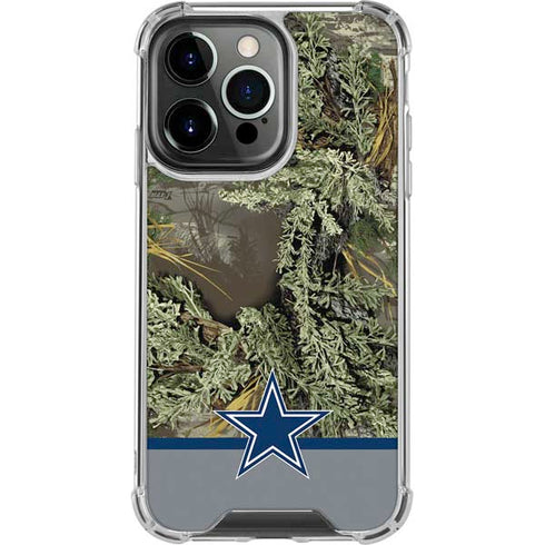 NFL Realtree Camo Dallas Cowboys iPhone 13 Pro Clear Case