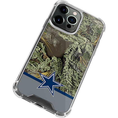 NFL Realtree Camo Dallas Cowboys iPhone 13 Pro Clear Case