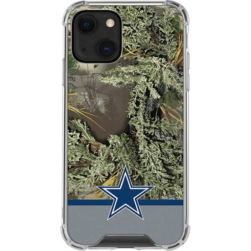 NFL Realtree Camo Dallas Cowboys iPhone 14 Clear Case