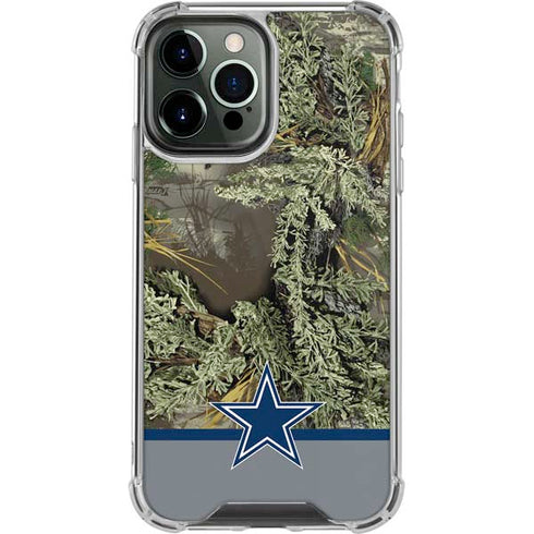 NFL Realtree Camo Dallas Cowboys iPhone 14 Pro Max Clear Case