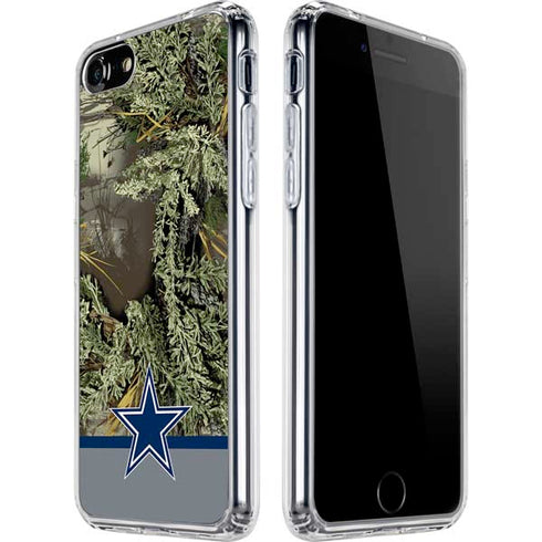 NFL Realtree Camo Dallas Cowboys iPhone SE (2nd & 3rd Gen) Clear Case