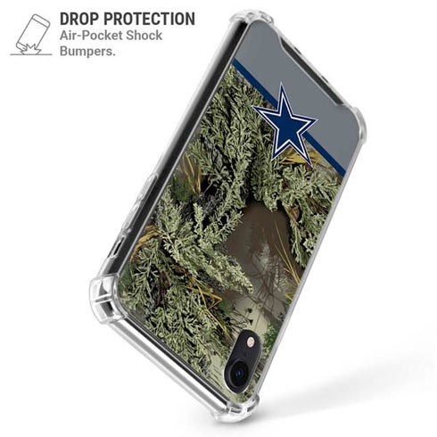 NFL Realtree Camo Dallas Cowboys iPhone XR Clear Case
