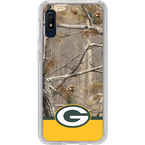 NFL Realtree Camo Green Bay Packers Galaxy A10e Clear Case