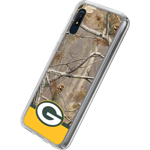 NFL Realtree Camo Green Bay Packers Galaxy A10e Clear Case