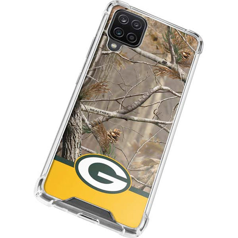 NFL Realtree Camo Green Bay Packers Galaxy A12 Clear Case