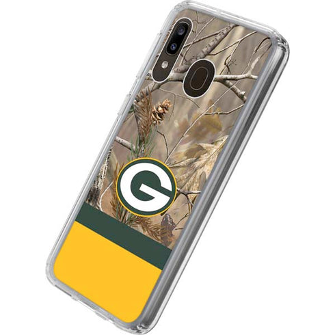 NFL Realtree Camo Green Bay Packers Galaxy A20 Clear Case